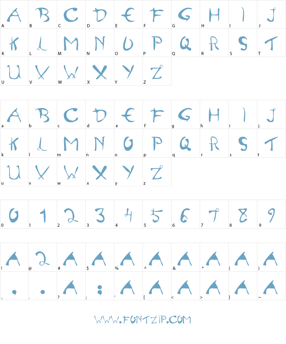 SEMANGAT 45 Font Character